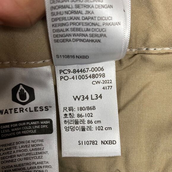 Dockers Ultimate Chino Pants Men's size W34 L34 Slim Fit Navy Blue Smart 360.NEW - Picture 10 of 14